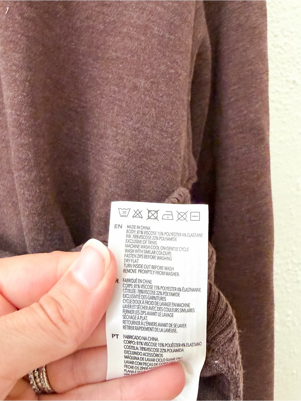 Varley Double Soft Sally Half-Zip Pullover Sweatshirt in Coffee Bean Marl - Picture 7 of 10